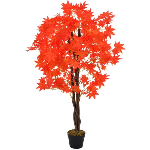  Umjetno stablo javora s posudom crveno 120 cm