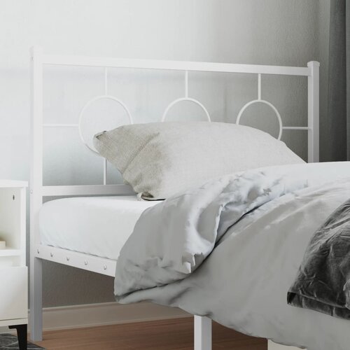  The Living Store Kovinsko vzglavje belo 107 cm - Vzglavje, (21441291) Slike