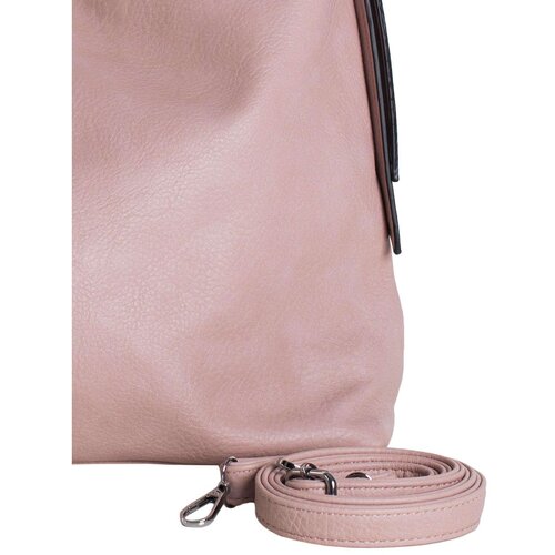 Fashion Hunters Light purple city shoulder bag in eco leather Slike