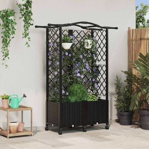  Povi&scaron;eni krevet s mrežom i krovom Crna 122 x 40 x 144 cm PP Cijene