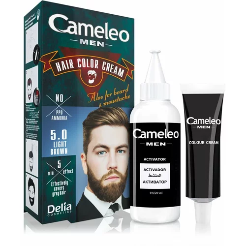 Delia Cosmetics Cameleo Men boja za kosu nijansa 5.0 Light Brown 30 ml