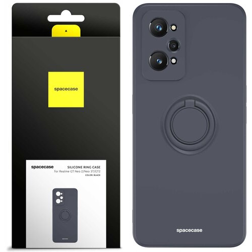 Spacecase SILIKONSKI OVITEK OBROČ ZA TELEFON REALME GT NEO 2 3T GT2 ČRN, (21964340) Cene