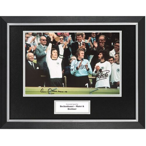  Beckenbauer, Maier & Breitner Signed 16"x12" Framed Photo Display Autograph COA Cijene