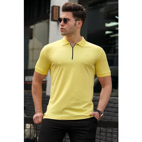 Madmext Polo T-shirt - Yellow - Regular fit