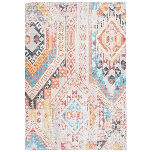 Kayoom RAVNO TKANA PREPROGA Indiana 200 Multi / Orange 80/150 cm tkano večbarvno, oranžna Cene