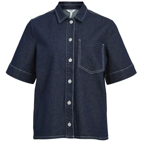 .OBJECT Topi & Bluze Shirt Gemme - Dark Blue Denim Modra