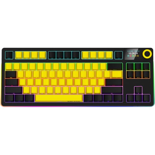 Lorgar KBP70TKLW, Wireless TKL Mechanical Gaming Keyboard Pro, Black/yellow, EN layout Cijene