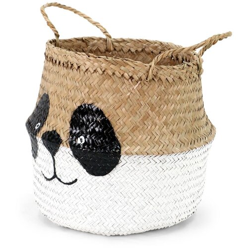 Compactor Bijela/u prirodnoj boji dječja kutija za pohranu od morske trave &amp;oslash; 25x24 cm Panda &amp;ndash; Slike