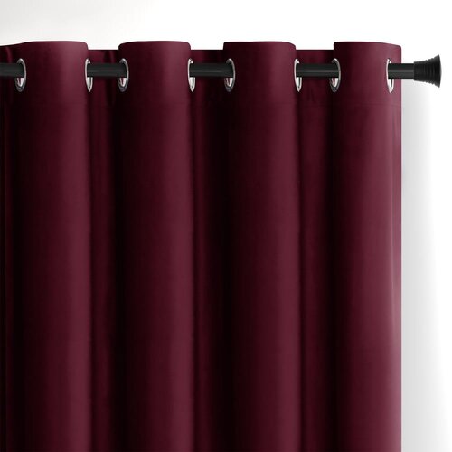 Restilo Bordo zavjesa za djelomično zamračenje od samta 140x270 cm Eyelets &amp;ndash; Slike