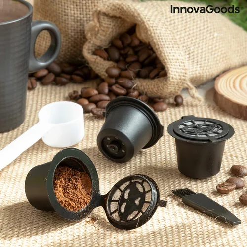 InnovaGoods Set od 3 kapsule za kavu za višekratnu upotrebu Recoff (za Nespresso aparate)