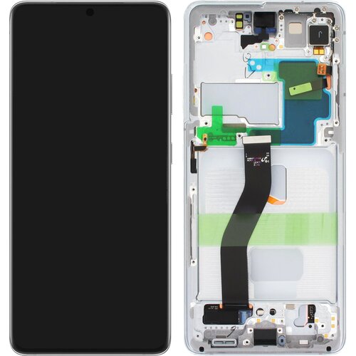 Samsung Originalni zaslon Galaxy S21 Ultra: LCD steklo na dotik, servisni paket - srebrn, (21733327) Cene