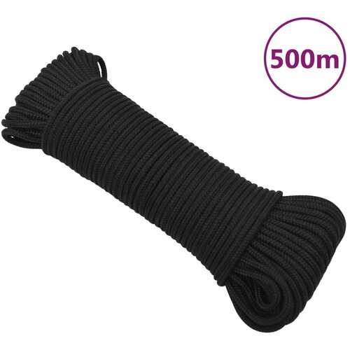 vidaXL Brodski konop tamnocrni 3 mm 500 m od polipropilena Cijene