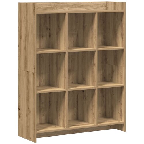 VidaXL Police za knjige 9 razina 87 5 x 30 x 111 cm Konstruirano drvo - Hrast artisan 87 5 cm Slike
