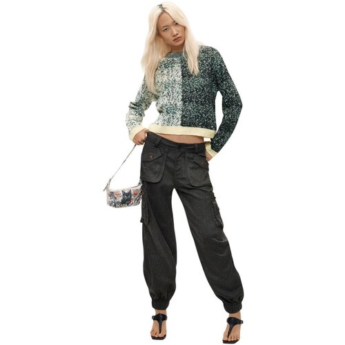 Desigual Puloverji JERS_EARTH 26WWJF16 Zelena Slike