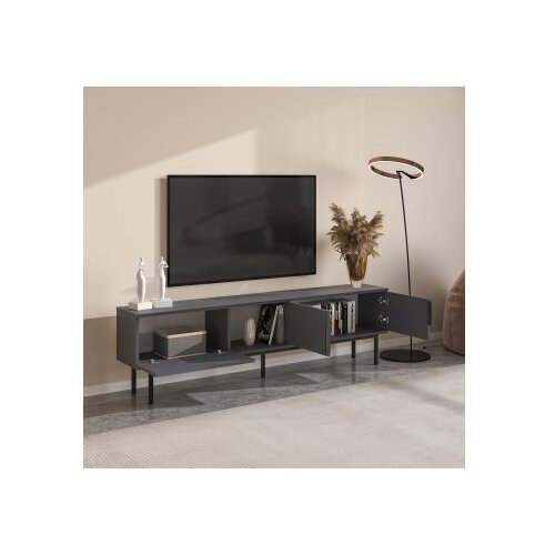 Hanah home TV komoda Ramsey, 180x50x29,6 cm, antracit boja Cene