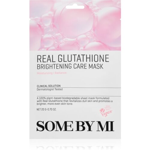 SOMEBYMI Clinical Solution Glutathione Brightening Care Mask sheet maska za blistav ten za ujednačavanje tena lica 20 g Slike