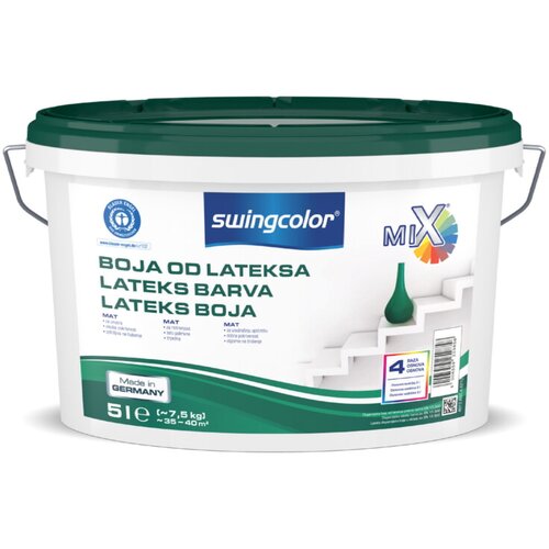 SWINGCOLOR Lateks barva (osnovna, 5 l, 35 - 40 m2) Cene