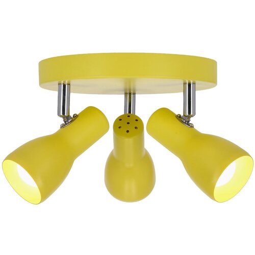 Candellux Lighting gorčično rumena stropna svetilka s kovinskim senčilom 29x29 cm picardo Cene