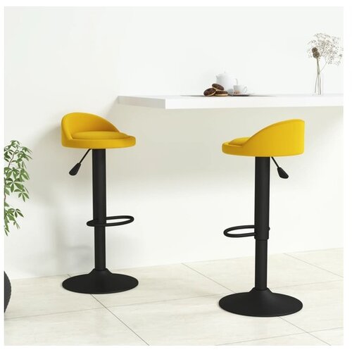  Barski stolci 2 kom žuti baršunasti Cijene