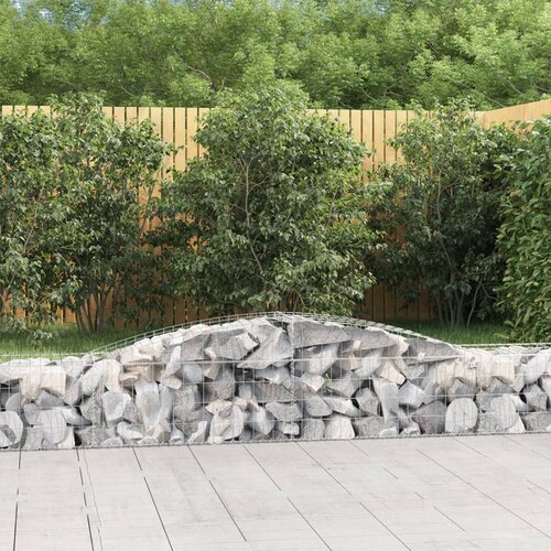vidaXL Obokane gabion košare 5 kosa 400x50x40/60 cm pocinkano železo Cene