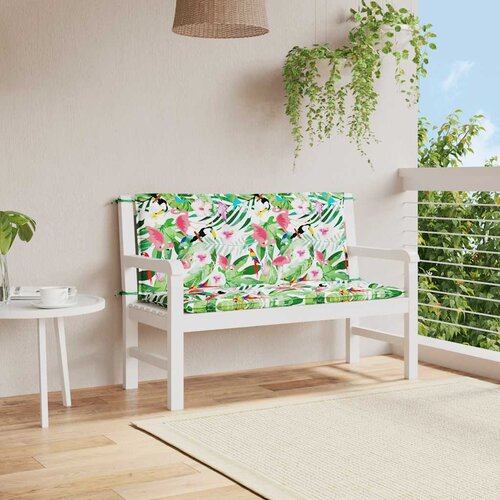  Jastuci za vrtnu klupu 2 kom vi&scaron;ebojni 120x50x7 cm od tkanine Cene