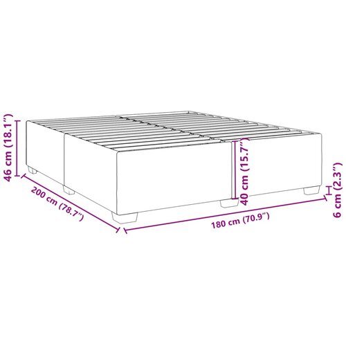  Okvir za krevet crni 180x200 cm od umjetne kože Slike