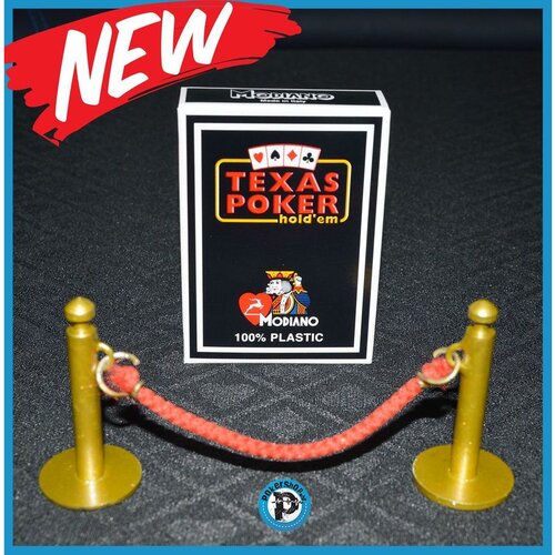 Modiano karte za poker 100% plastika jumbo index, crne Cijene