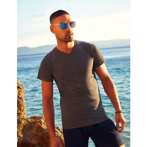 Fruit Of The Loom Szara koszulka męska Valueweight V-Neck Cijene