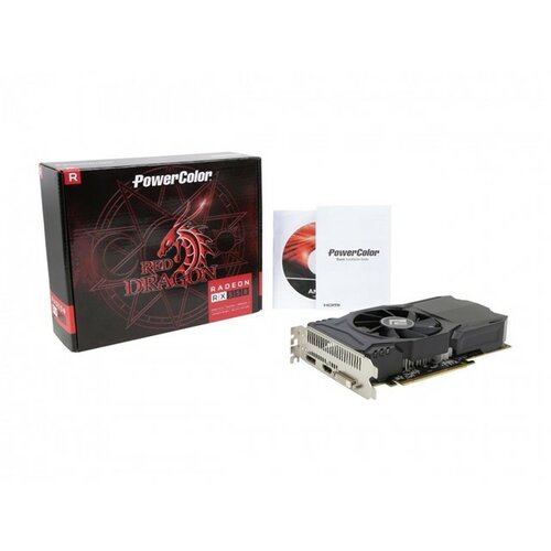 Powercolor AMD RADEON RX550 2GB GDDR5, HDMI/DVI/DP/ AXRX 550 2GBD5-DHV2/OC grafička kartica Slike