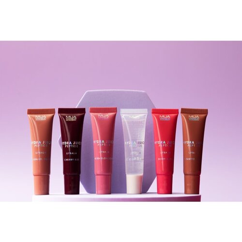 MUA Makeup Academy Hydra-Juice Peptide vlažilni balzam za ustnice za sijaj di&amp;scaron;ave Caramel Glaze 10 ml Slike