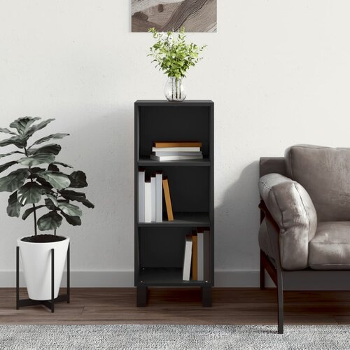 vidaXL Komoda črna 34,5x32,5x90 cm inženirski les Cene