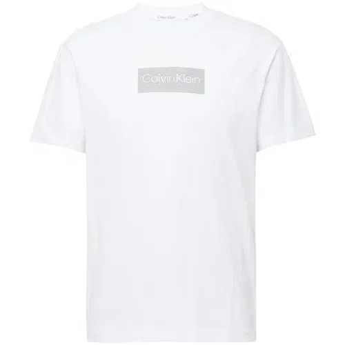 Calvin Klein Majica srebrno-siva / bela