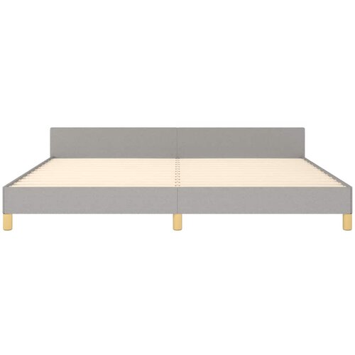  Okvir za krevet bez madraca svjetlosivi 200 x 200 cm od tkanine Slike