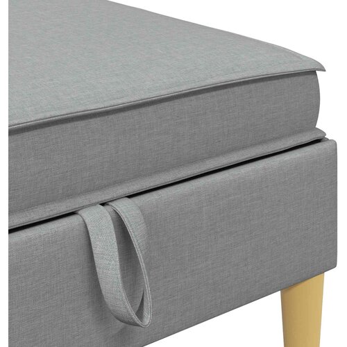  Modularni set sofe sa skladi&amp;scaron;tem 5 pcs Svjetlosiva Tkanina Slike