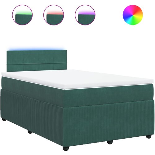 vidaXL Krevet box spring s madracem tamnozeleni 120x190 cm baršunasti Cijene