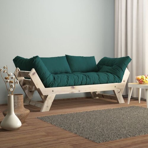 Hanah home CPT8110-210 Prirodna Petrol Zeleno Ba&amp;scaron;tenski Sofa za Dva Slike