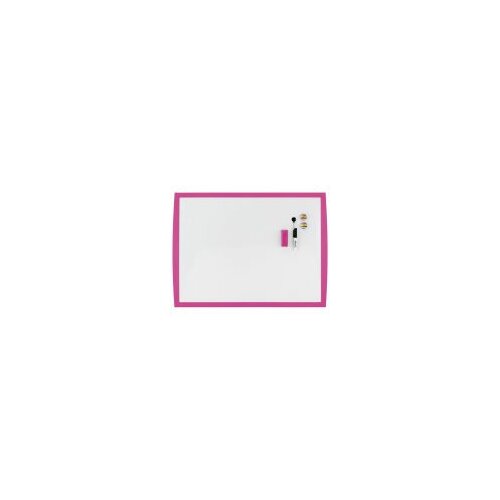 tabla magnetna 58,5x43cm roze okvir joy nobo 2104177 bela Slike