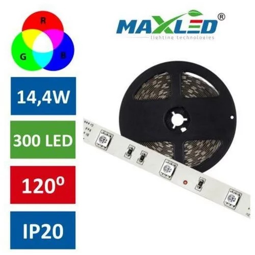 MAX-LED led trak rgb 14,4w/m 300 led ip20 5m
