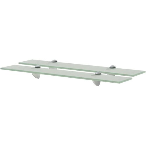  Zidne police 2 kom staklene 60 x 10 cm 8 mm Slike