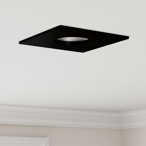 VidaXL Vgradne Luči 6 kosov Kvadrat GU10 Črna 91x91 mm Slike