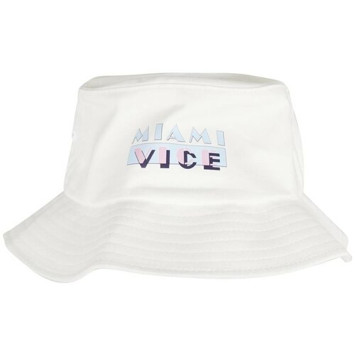 Merchcode miami vice logo bucket hat white one size Cene