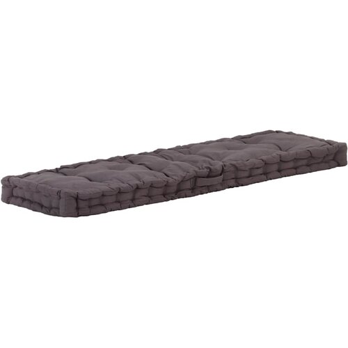  Paletni podni jastuk pamučni 120 x 40 x 7 cm antracit Slike