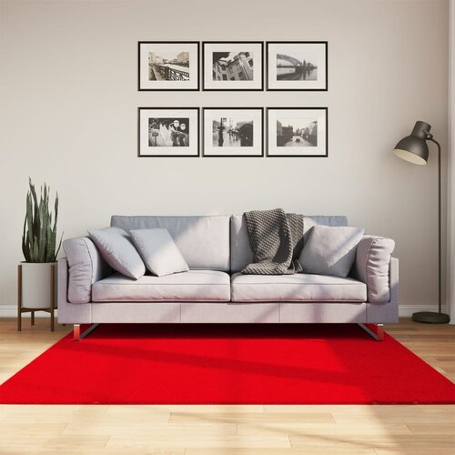  Tepih HUARTE kratkih vlakana mekani i perivi crveni 160x160 cm Cijene