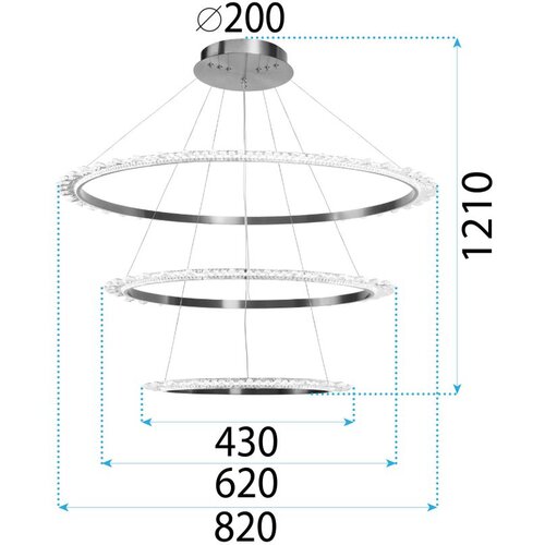 Toolight Suvremena Zlatna Stropna Lampa APP1609-3C Slike