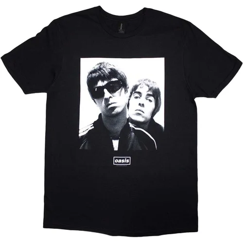 Oasis Majica Noel & Liam Square Photo Unisex Black S