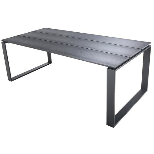 SUNFUN Vrtna miza Devon (Do x &amp;Scaron; x V: 210 x 100 x 74 cm, Aluminij in kompozit iz rastlinskih vlaken, Pravokotna, Antracit) Slike