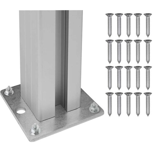  Ograda za kante za smeće Smeđa 237 x 85 x 115 cm Aluminij i WPC Slike
