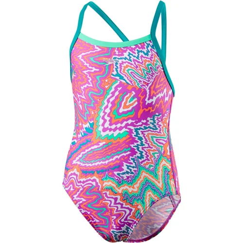 Speedo Orbit Groove Allover Thinstrap Crossback Swimsuit, 24