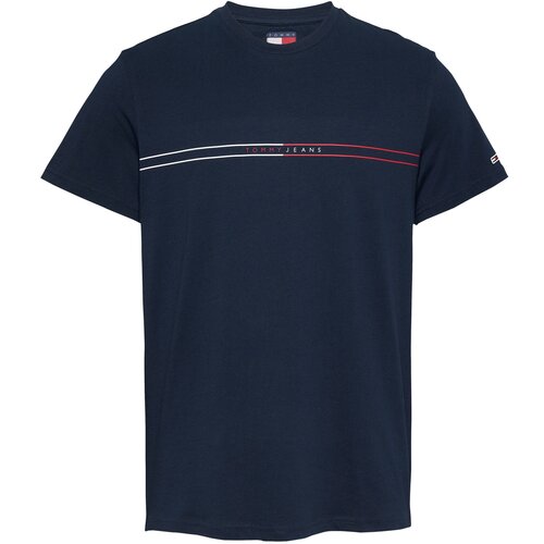 Tommy Jeans Majica mornarska / rdeča / bela Slike