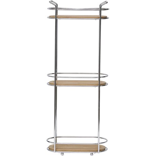 Tendance žičana Trostruka polica 135X245X625CM METAL/BAMBUS BAMBUS Cene
